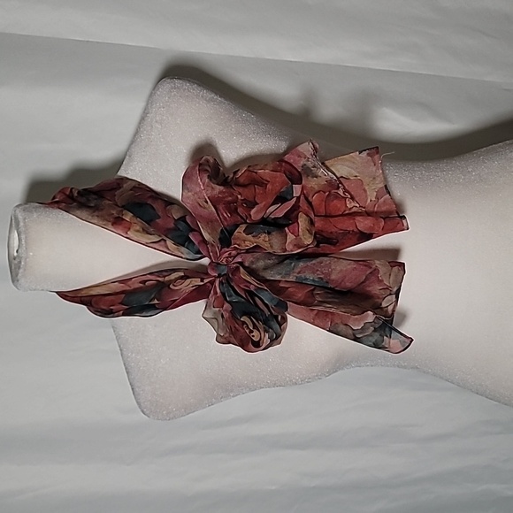 ♥️SCARF rectangular floral print - Picture 6 of 7